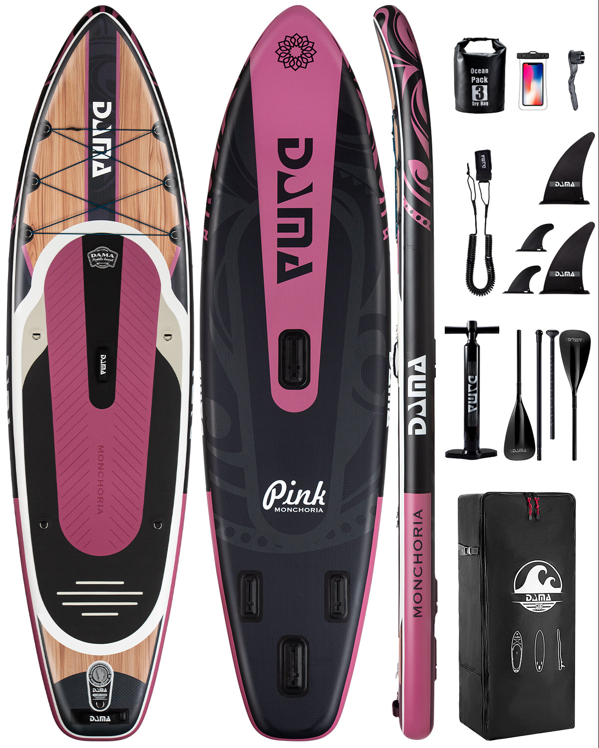 DAMA 11'*34"*6" Stand Up Paddle Board, Inflatable Paddle Board,Inflatable Paddle Boards for Adults w/a Wide, Smooth and Non Slip Deck, Versatile Styles, Suitable for Adults