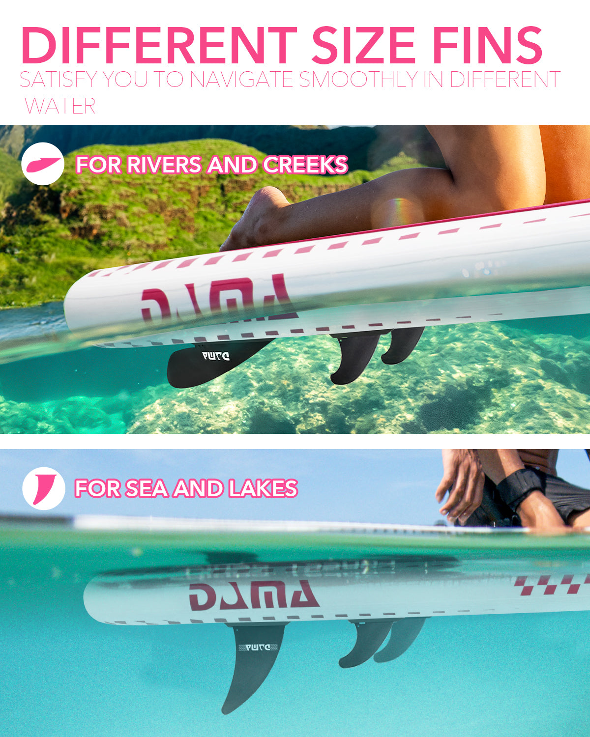 DAMA 11'*34"*6" Inflatable Paddle Board, Paddle Boards for Adults,Sup,Lightweight and Durable, Easy to Inflate, Versatile in Style, Fully Functional, Equipped w/High Grade Accessories.