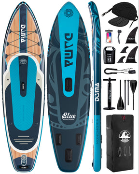 DAMA 11'*34"*6" Stand Up Paddle Board, Inflatable Paddle Board,Inflatable Paddle Boards for Adults w/a Wide, Smooth and Non Slip Deck, Versatile Styles, Suitable for Adults