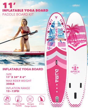 DAMA 11'*34"*6" Inflatable Paddle Board, Paddle Boards for Adults,Sup,Lightweight and Durable, Easy to Inflate, Versatile in Style, Fully Functional, Equipped w/High Grade Accessories.